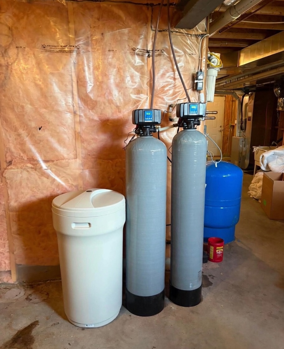 Water softener system installed by KCB Contracting